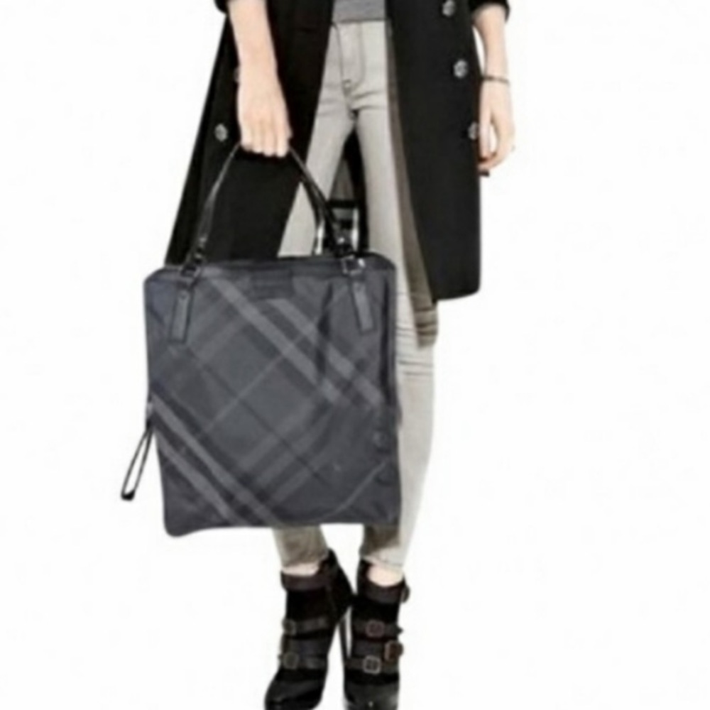 {VGUC} BURBERRY stripe tote bag